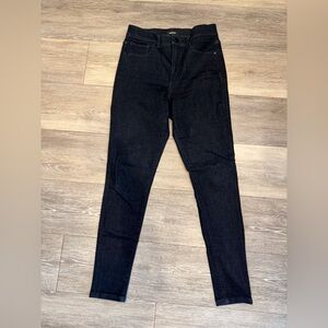 NWOT Express Women's High Rise Skinny Jeans Dark Indigo Blue